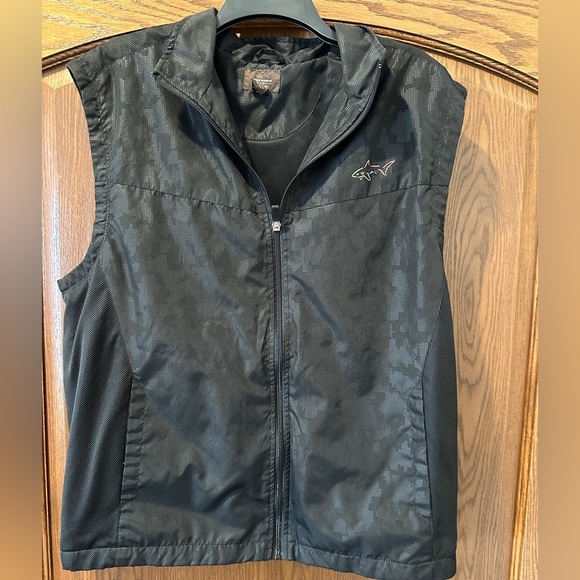 Greg Norman Tasso Elba Black Zip-Up Vest - Picture 1 of 5
